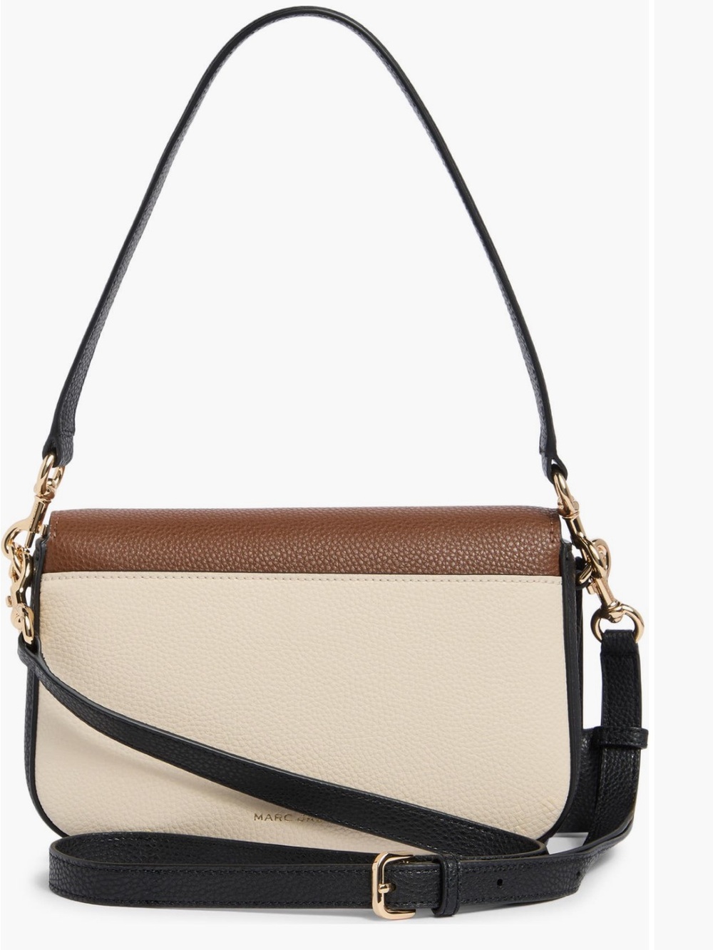 Marc Jacobs Brown and Cream Leather Shoulder Bag NWT - Picture 2 of 6